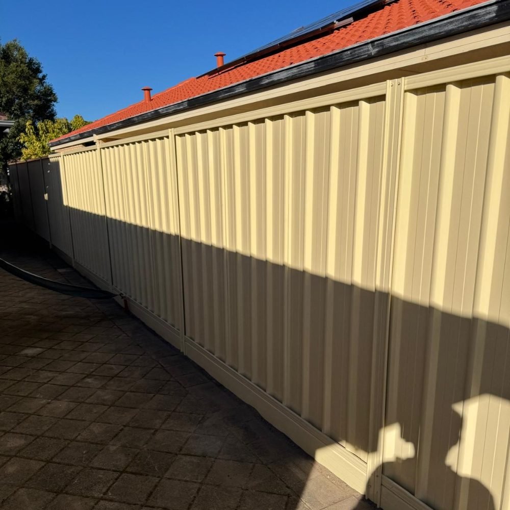 Completed fencing project for a Perth WA property.