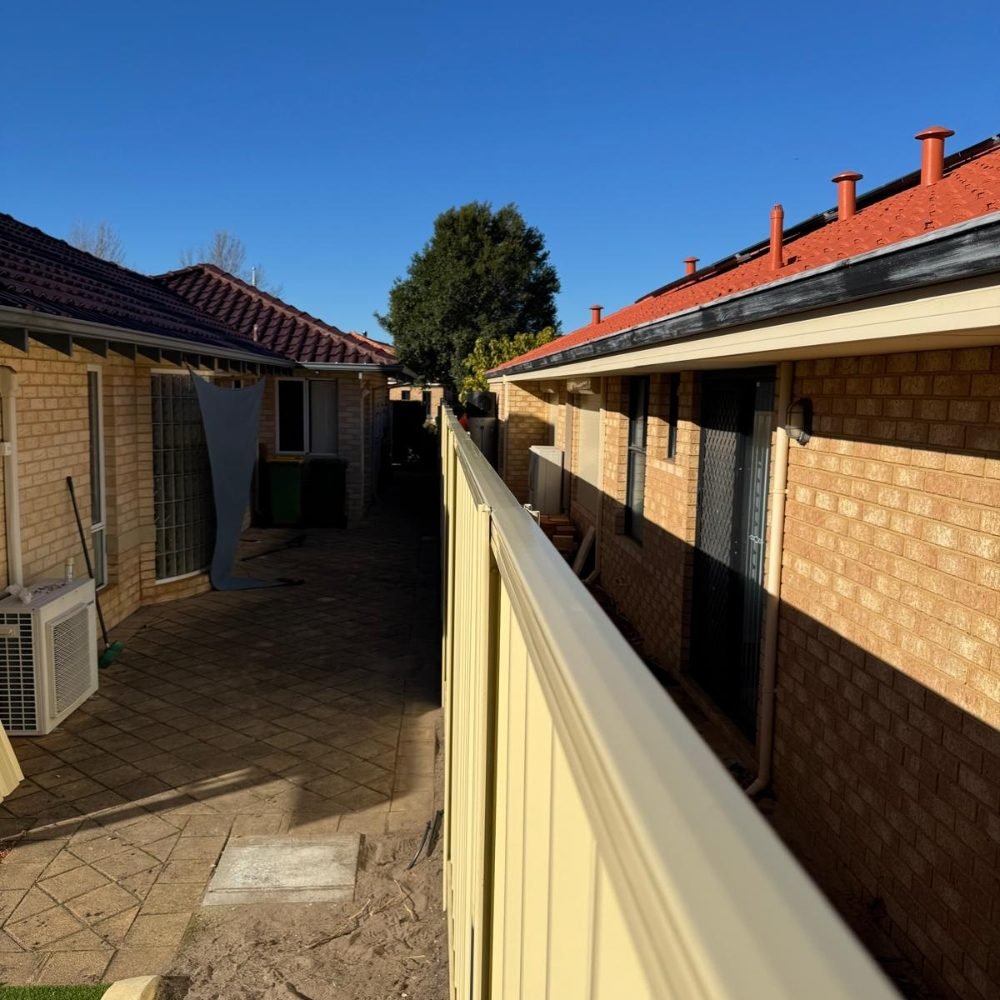 Completed fence installation in Perth WA by Prime Fencing Australia.