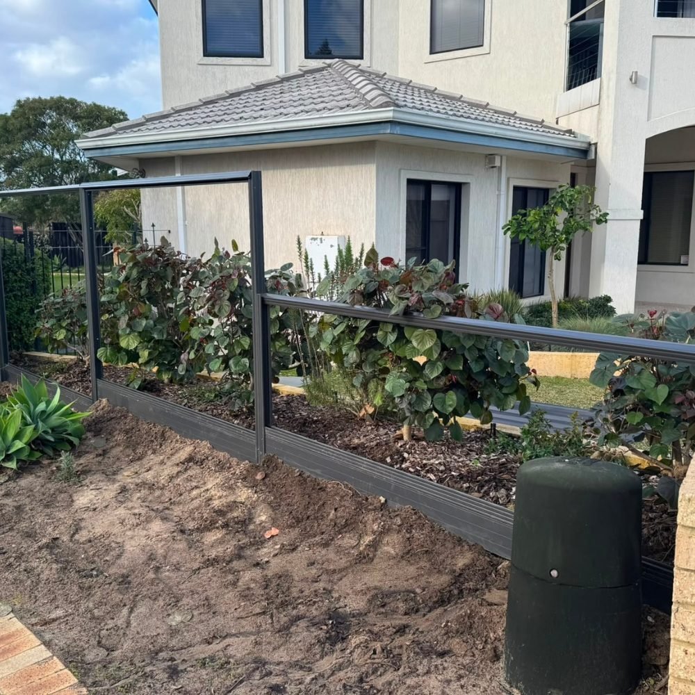 Professional fence installation project completed in Perth WA.