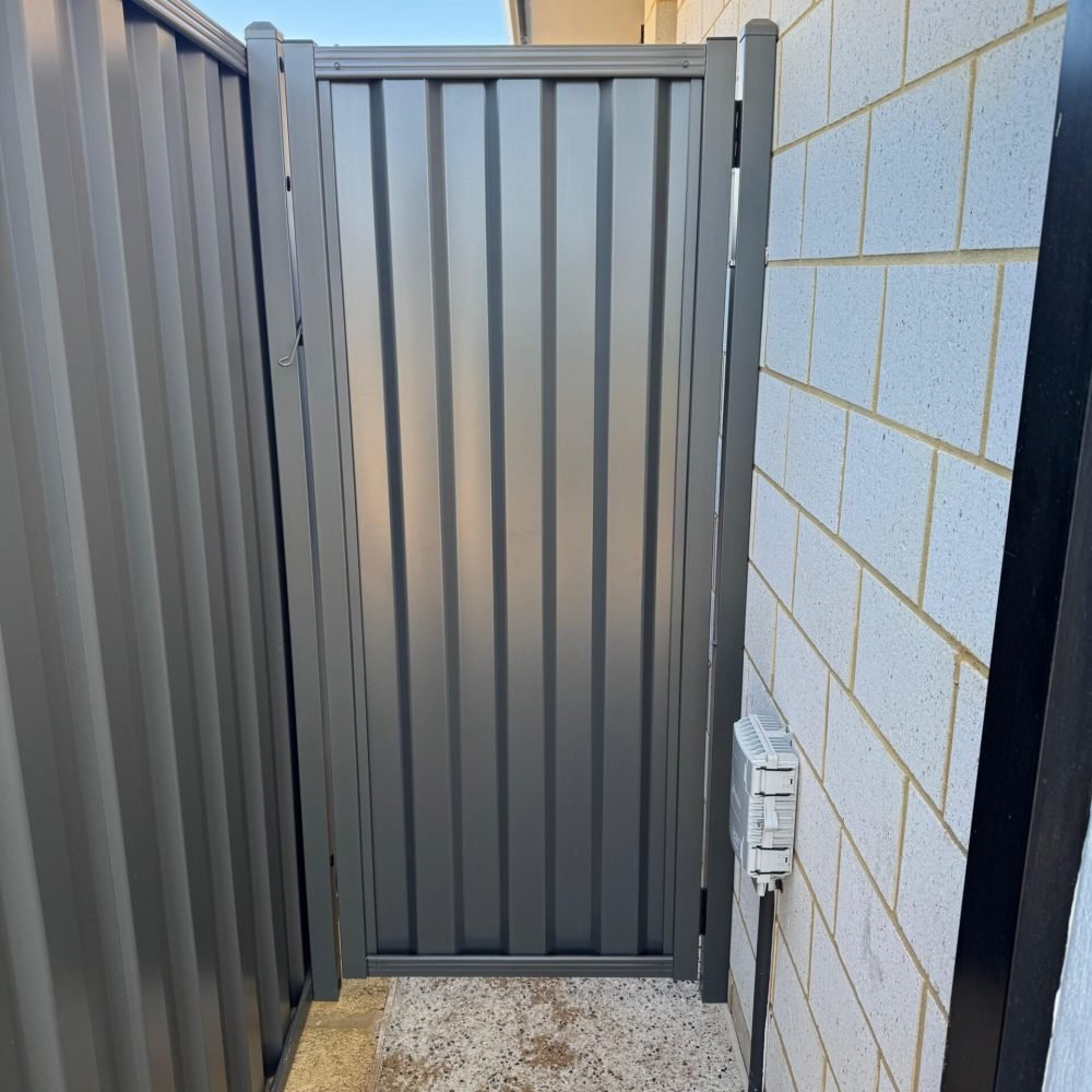 Residential fence installation completed in Perth WA.