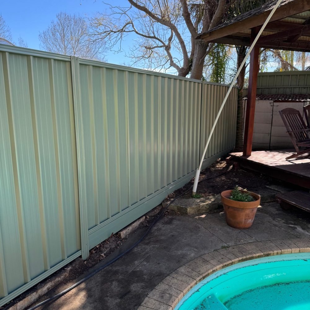 Residential boundary fencing project completed in Perth WA.