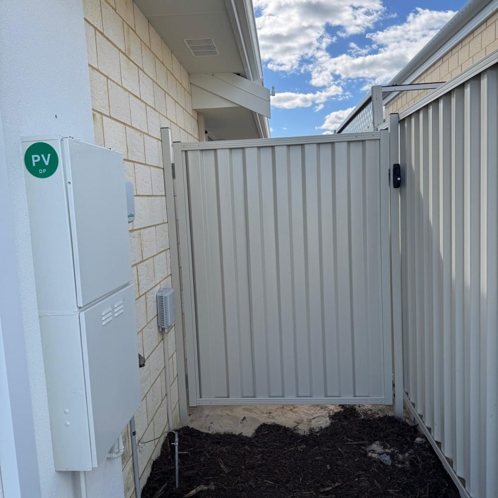 Residential fencing installation completed in Perth WA.