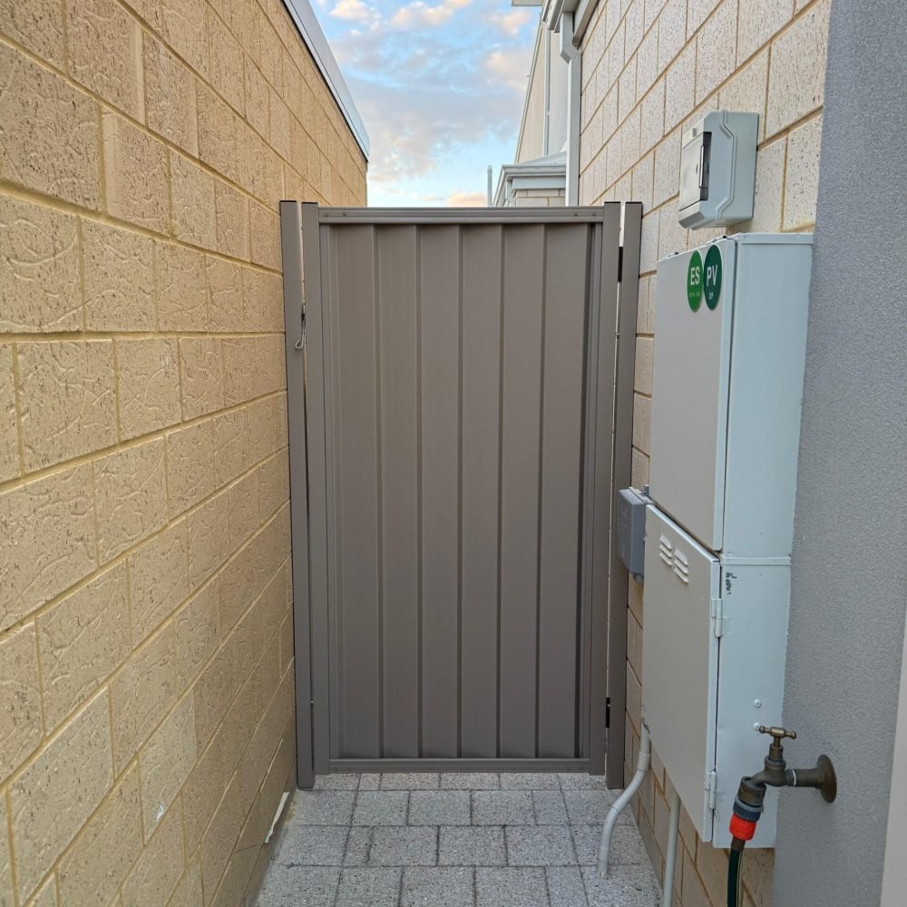 Professional fence installation completed in Perth WA.