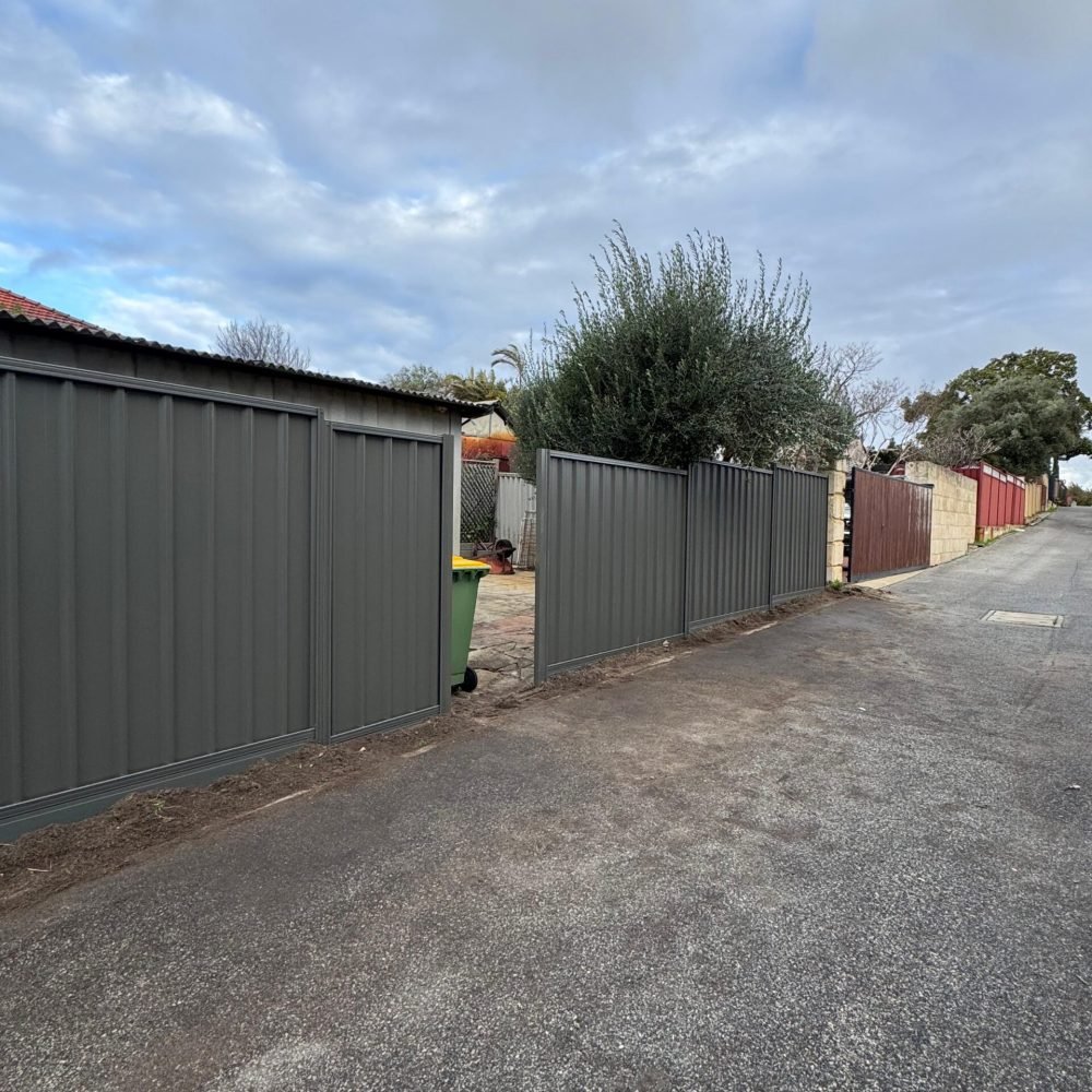 Residential fence project completed in Perth WA.
