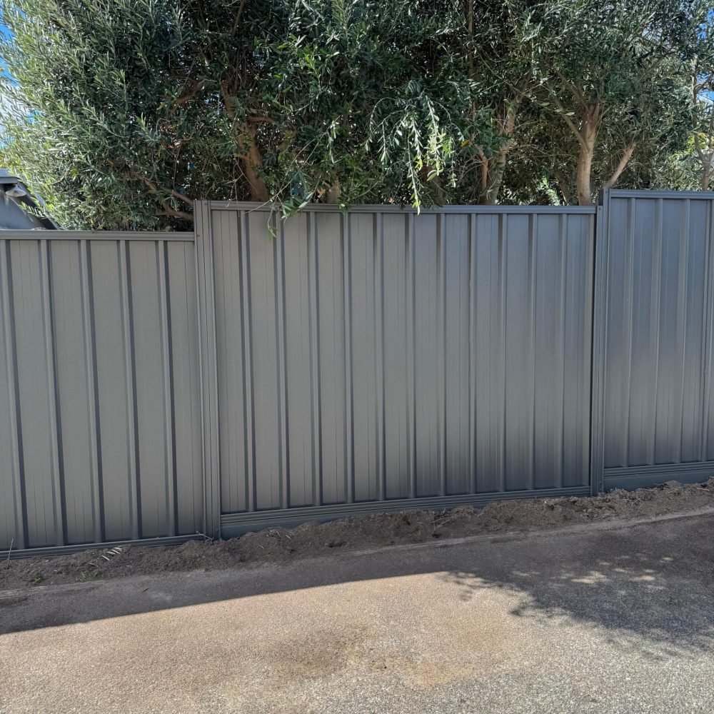 Fencing installation project completed in Perth WA.
