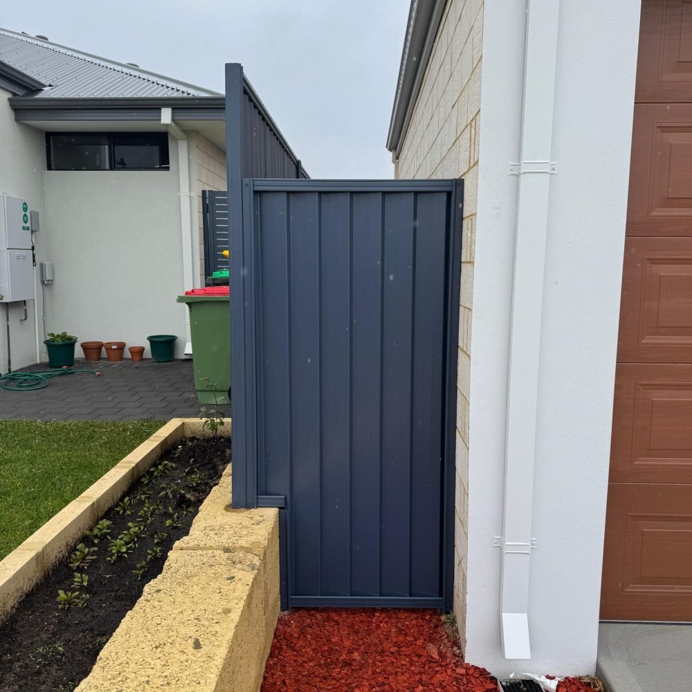 Custom residential fencing completed in Perth WA.