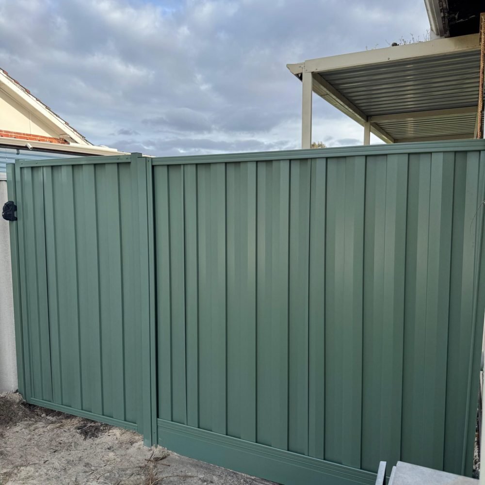 Fence installation project completed in Perth WA.
