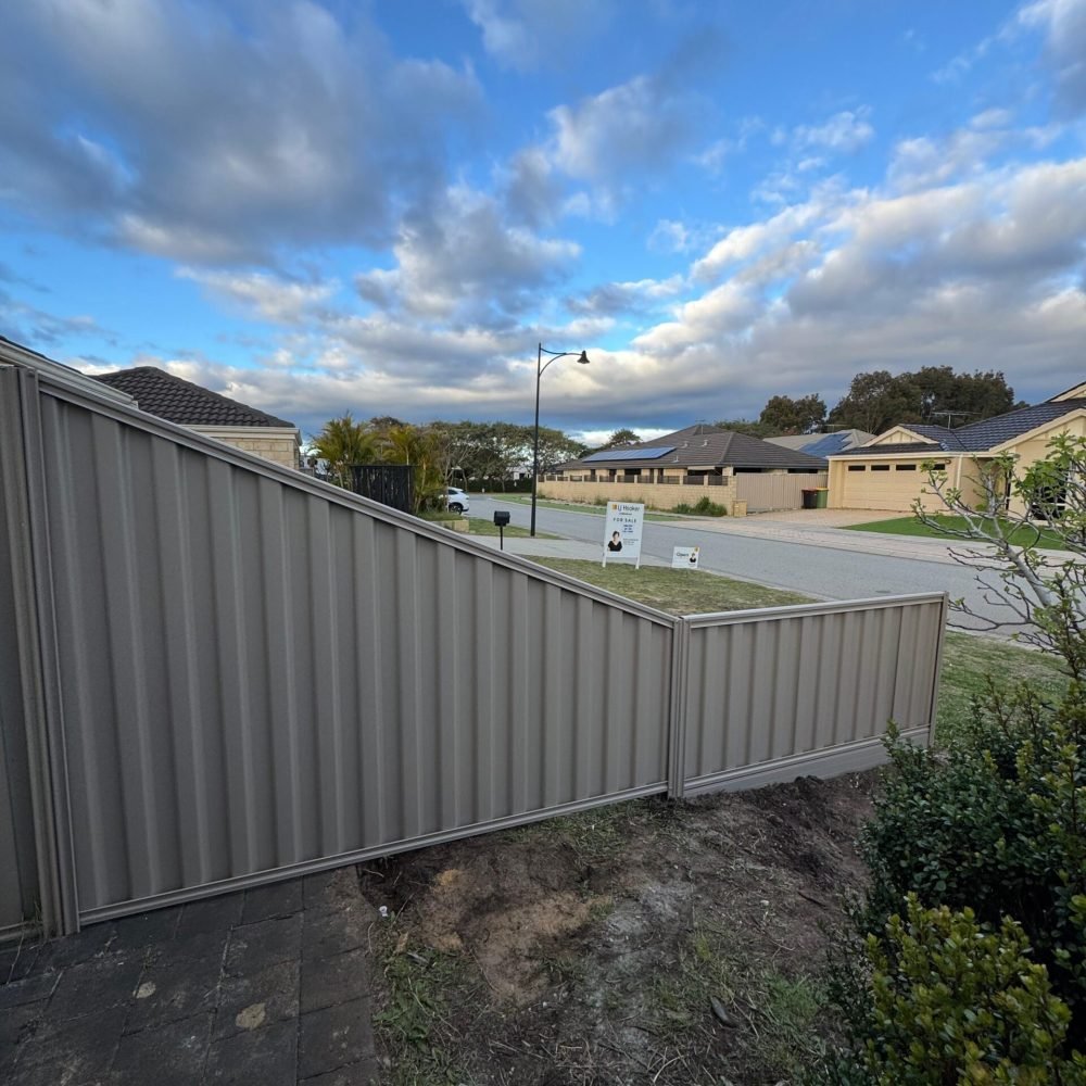 Professional fencing installation completed in Perth WA.