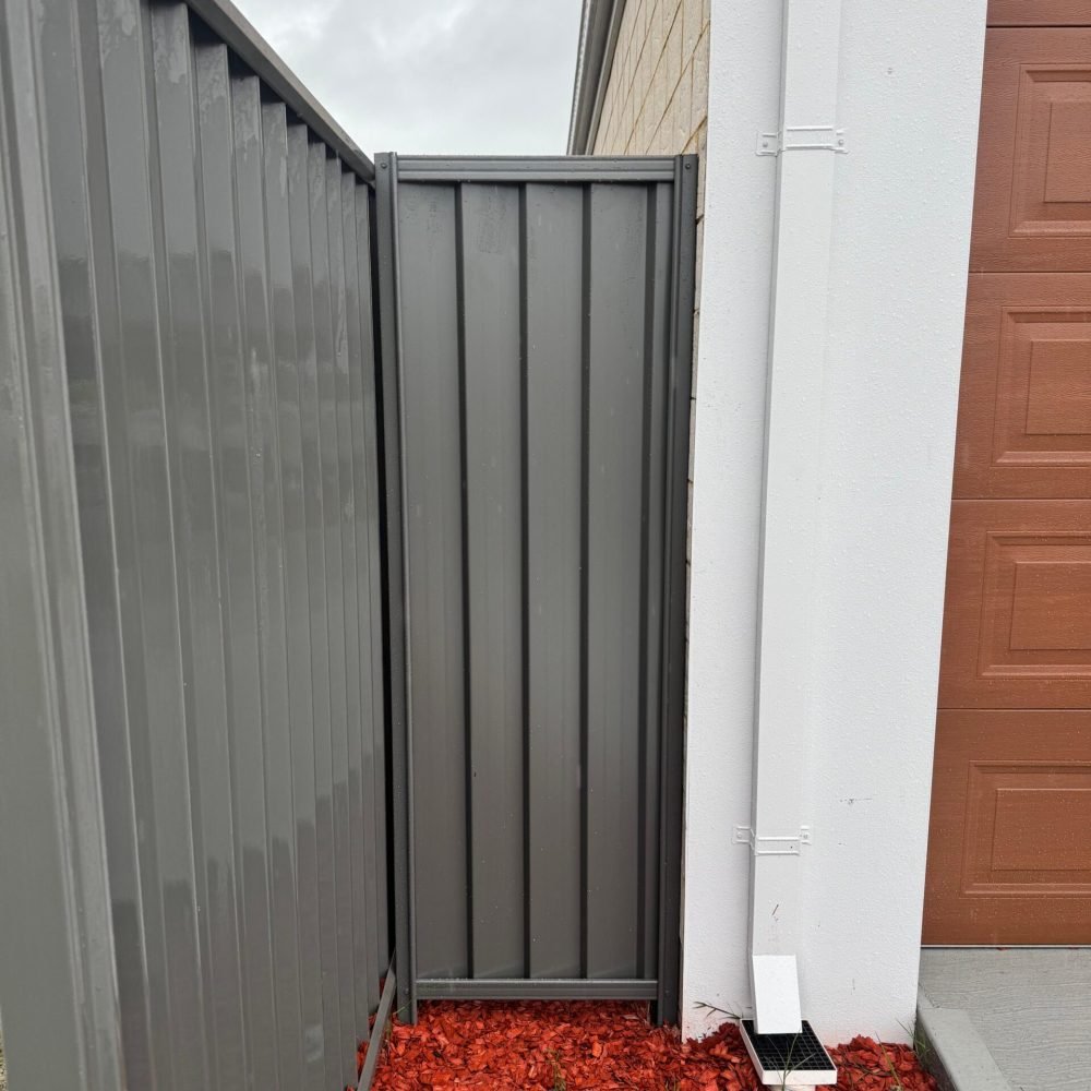 Residential boundary fencing completed in Perth WA.