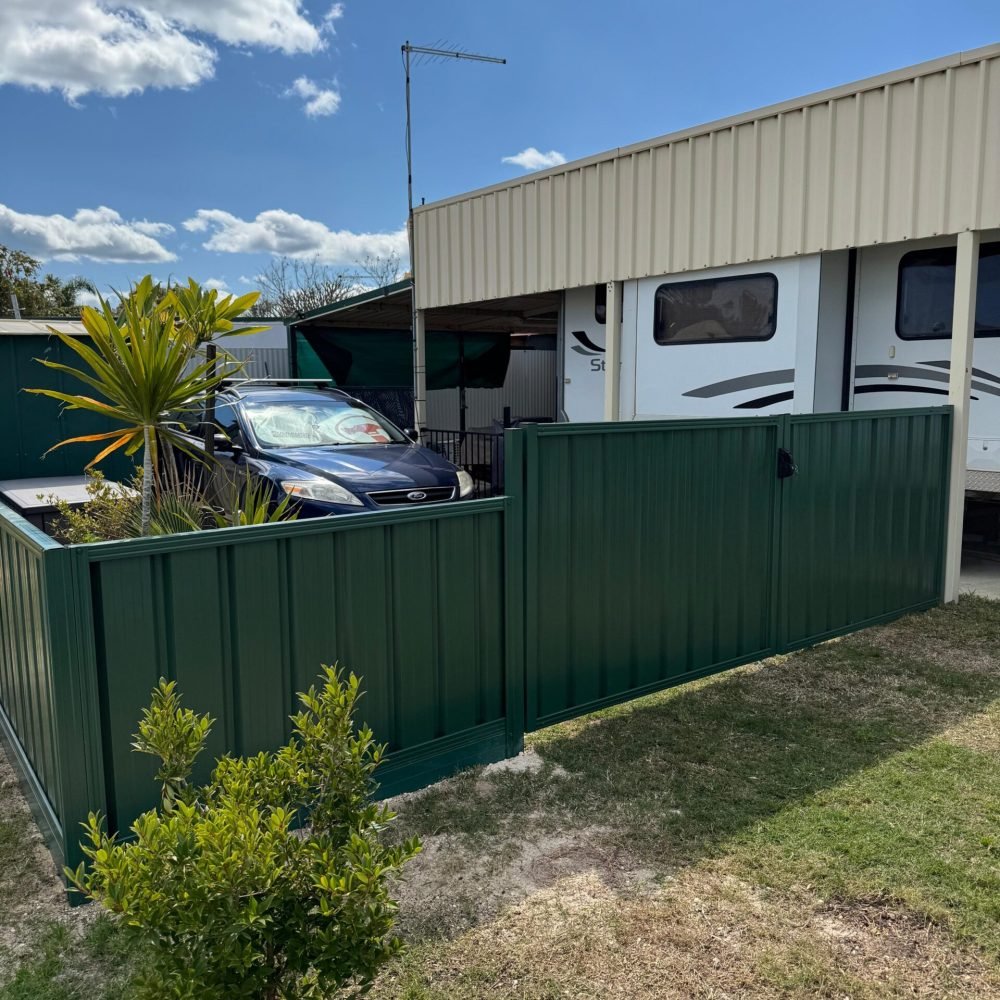 Professional fence project completed in Perth WA.