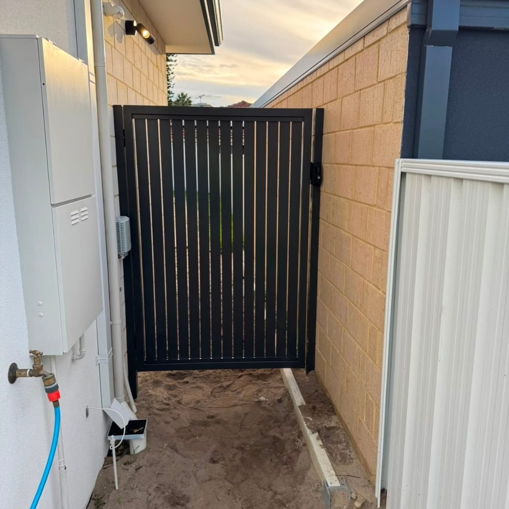 Professional fencing installation completed in Perth WA.